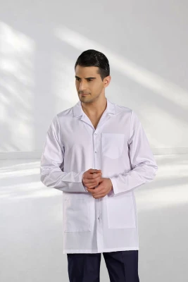 روپوش آزمایشگاهی مردانه یقه کلاسیک