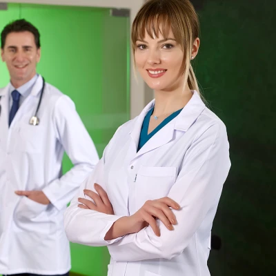 روپوش ویزیت زنانه یقه کلاسیک