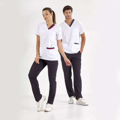 ست اسکراب یقه دوبل لوکس لاکرا
