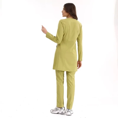 ست اسکراب حجاب زیپ‌دار لوکس لاکرا