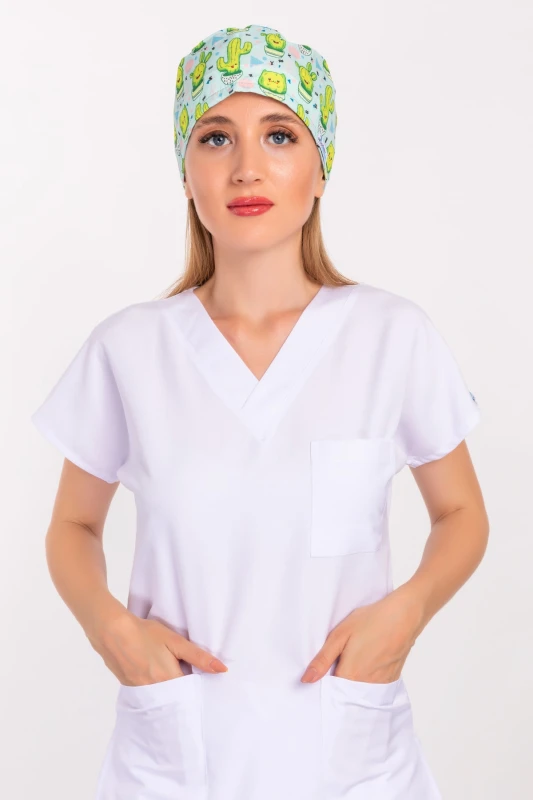 کلاه جراحی طرح کاکتوس شاد — اورجینال چیزگی مدیکال
