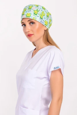 کلاه جراحی طرح کاکتوس شاد