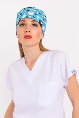 کلاه جراحی طرح بره آبی