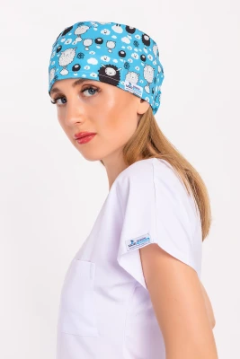 کلاه جراحی طرح بره آبی