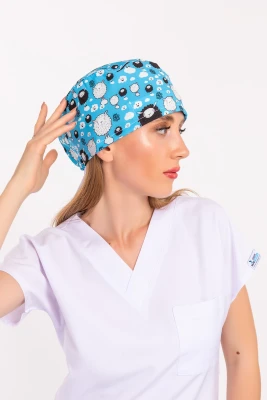 کلاه جراحی طرح بره آبی