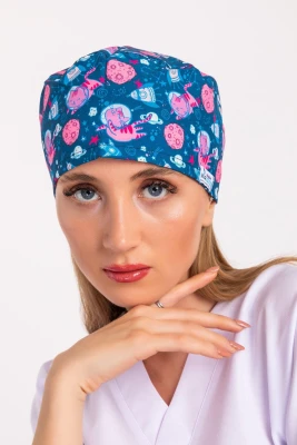 کلاه جراحی طرح گربه فضایی