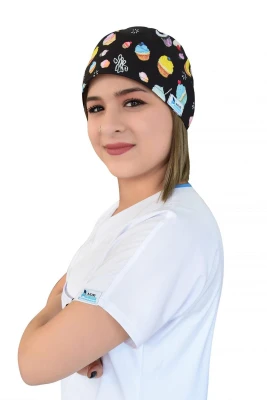 کلاه جراحی طرح کیک و شیرینی