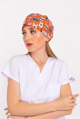 کلاه جراحی طرح خرگوش نارنجی