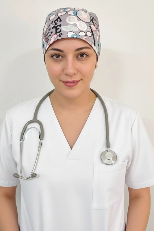 کلاه جراحی طرح چشم پزشکی — اورجینال چیزگی مدیکال