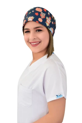 کلاه جراحی طرح جغد کدوحلوایی