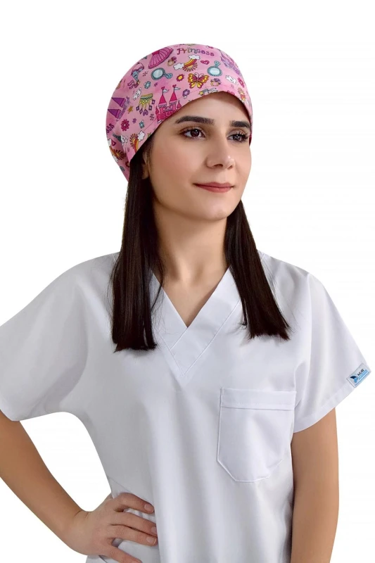 کلاه جراحی طرح پرنسس صورتی — اورجینال چیزگی مدیکال