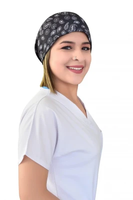 کلاه جراحی طرح سنتی مشکی