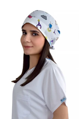 کلاه جراحی طرح چسب زخم